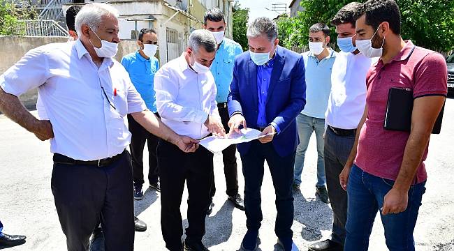 MİLLETVEKİLİ ÇAKIR İLE BELEDİYE BAŞKANI ÇINAR, MELEKBABA MAHALLESİNDE Kİ YATIRIMLARI İNCELEDİ