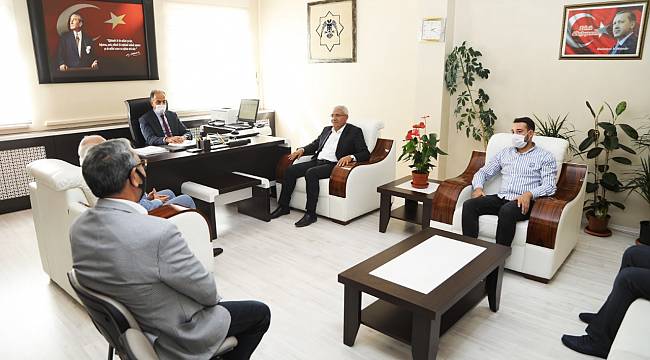 BAŞKAN GÜDER’DEN KAÇMAZ’A HAYIRLI OLSUN ZİYARETİ