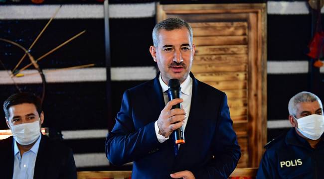 BAŞKAN ÇINAR, MAHALLE MUHTARLARINI OBA ÇADIRINDA AĞIRLADI