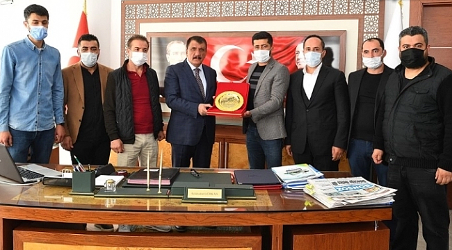 Esnaflarından Başkan Gürkan'a teşekkür ziyareti 