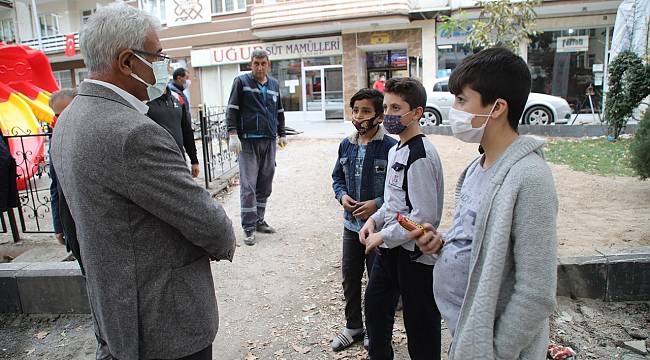 KORONA VİRÜSÜ YENEN BAŞKAN GÜDER GÖREVE BAŞLADI