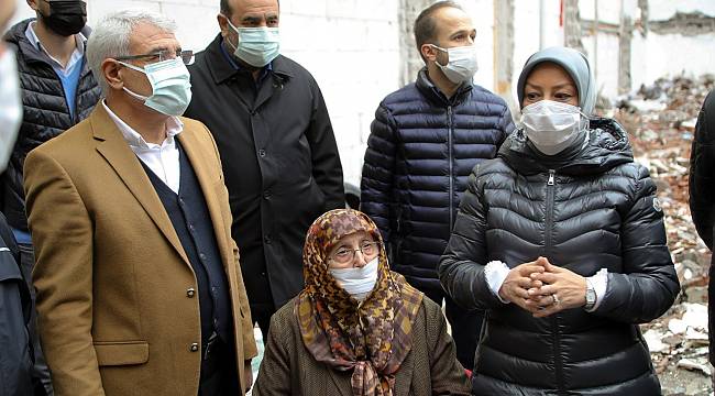 FUZULİ CADDESİ’NDEKİ DEPREMZEDELERİN SIKINTILARI ÇÖZÜLDÜ