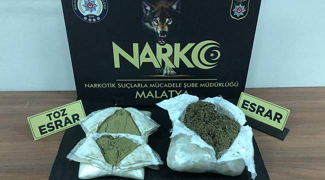 Narkotik Suçlarla Mücadele Şube Müdürlüğü görevlilerimizce yapilan çalışmalarda;