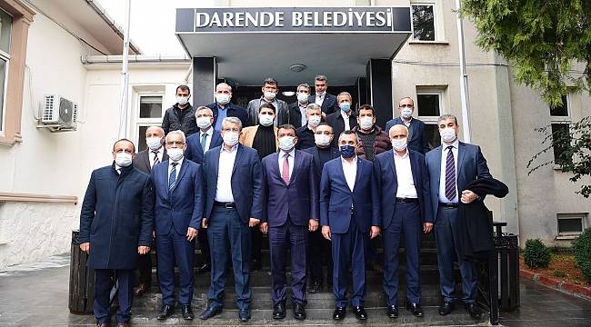 BAŞKAN GÜRKAN DARENDE BELEDİYESİ VE KAYMAKAMLIĞINI ZİYARET ETTİ “DARENDE TARİH, İNAÇ VE KÜLTÜREL TURİZMİ AÇISINDA ÖNEMLİ BİR İLÇEMİZ”