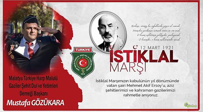 Gazi Mustafa GÖZÜKARA 'dan İSTİKLAL MARŞI' MEJASI