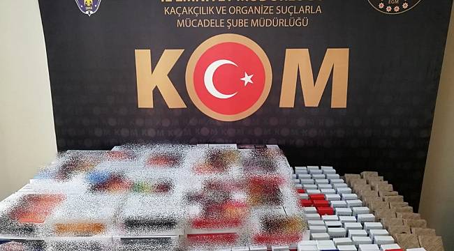 KOM Şube Müdürlüğünce bir iş yerinde yapılan aramada;