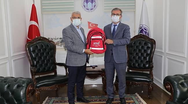 BAŞKAN GÜDER, AFAD MÜDÜRÜ TÜRKER’İ KONUK ETTİ