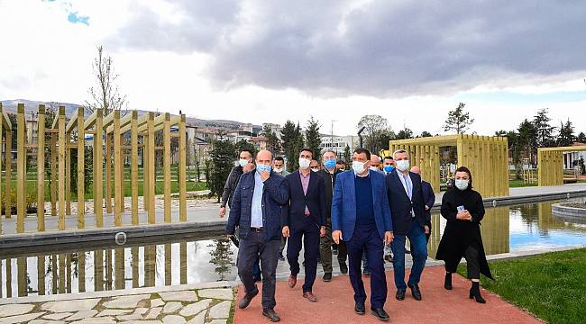 TAMAMLANAN MİLLET BAHÇESİ’NDE İNCELEMEDE BULUNAN GÜRKAN: