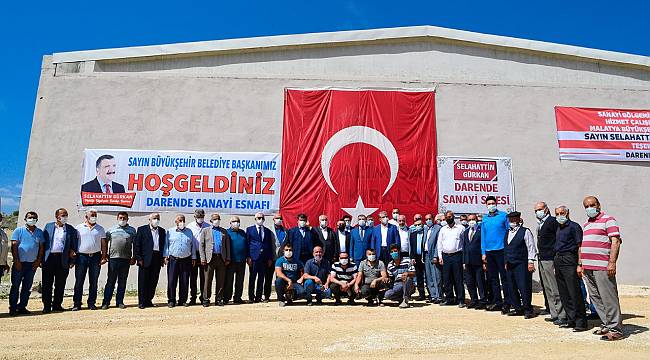 DARENDE SANAYİ SİTESİ ESNAFLARIYLA BİR ARAYA GELEN BAŞKAN GÜRKAN,