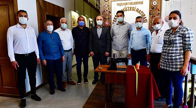 KAYMAKAM GÜLENÇ İLE BELEDİYE BAŞKANI ÇINAR, TARİHİ YEŞİLYURT KONAKLARINDA Kİ MÜZELERİ İNCELEDİ