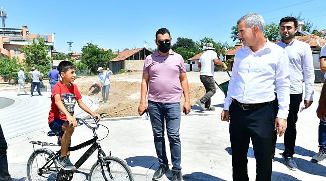 BAŞKAN ÇINAR, MELEKBABA MAHALLESİNDE YAPIMINA BAŞLANAN PARK ALANINI İNCELEDİ