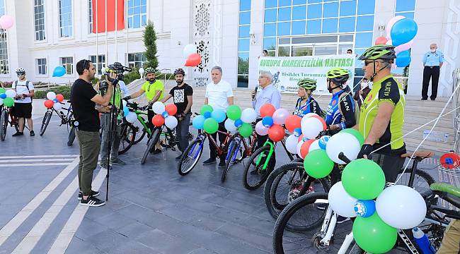 BATTALGAZİ’DE AVRUPA HAREKETLİLİK HAFTASI BİSİKLET TURU İLE KUTLANDI