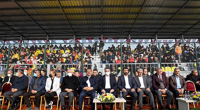 Orduzu Sentetik Çim Sahası düzenlenen törenle hizmete girdi