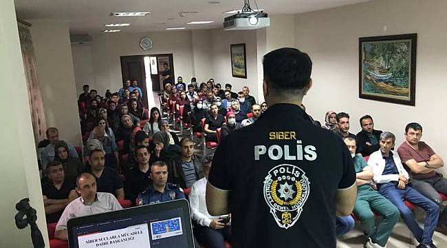 Darende’de sağlık personeli ve öğrencilere SİBERAY eğitimi verildi