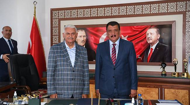 AK PARTİ GENEL BAŞKAN VEKİLİ BİNALİ YILDIRIM BÜYÜKŞEHİR BELEDİYESİNİ ZİYARET ETTİ