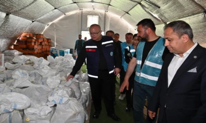 Başkan Ergün afet bölgesinde Ülkü Ocakları’nı ziyaret etti